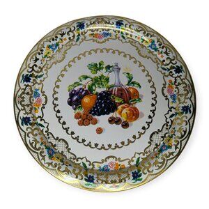 Vintage Daher Decorated Ware Fruits and Wine-Style #825 Daher Styled Tray